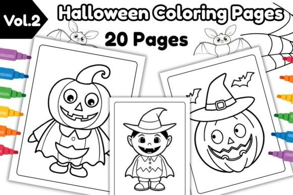 Adorable Halloween Coloring Pages for Kids