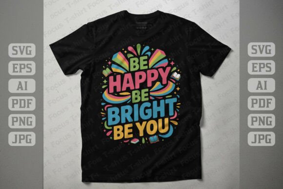Be Happy Be Bright Be You: A Joyful Embroidery Design