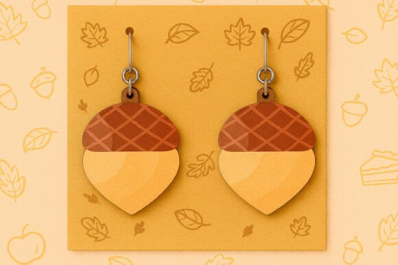 Charming Acorn Earrings for Fall Projects