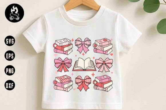 Charming Books and Bows SVG for Embroidery
