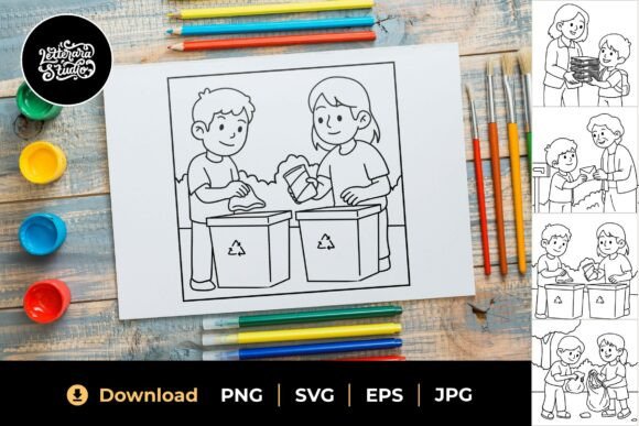 Helping Hands Coloring Pages: A Joyful Embroidery Addition