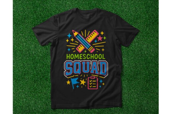 Homeschool Squad: A Heartwarming Embroidery Design