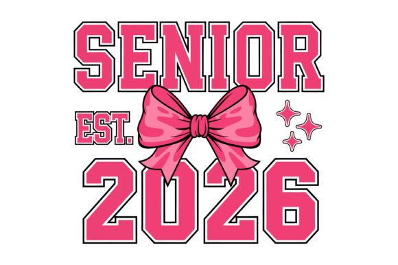 Pink Senior 2026 Bow Design: A Sparkling Celebration