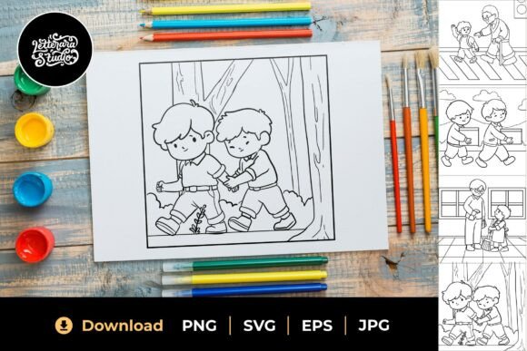 Review: Helping Friends Coloring Sheet 03