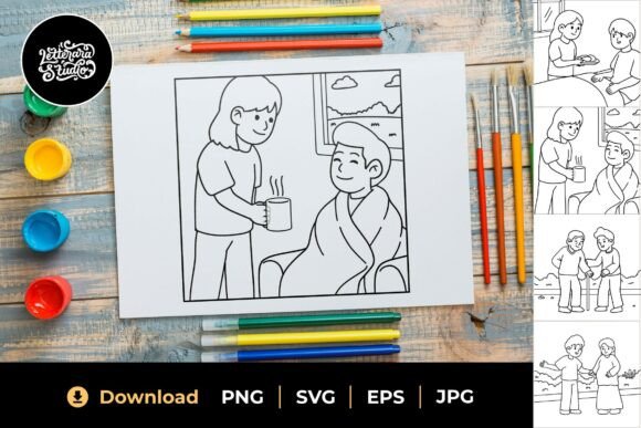 Review: Helping Friends Coloring Sheet 05