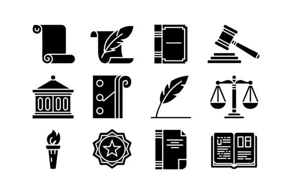 Review: Law Justice Icon Set EPS for Embroidery