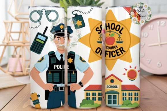 School Resource Officer Tumbler Wrap Design Review