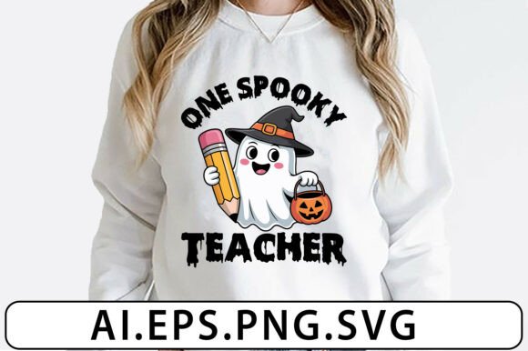 Spooky Teacher Ghost T-Shirt Design Review