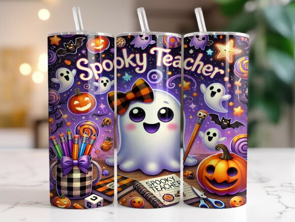 Spooky Teacher Halloween Tumbler Wrap Review