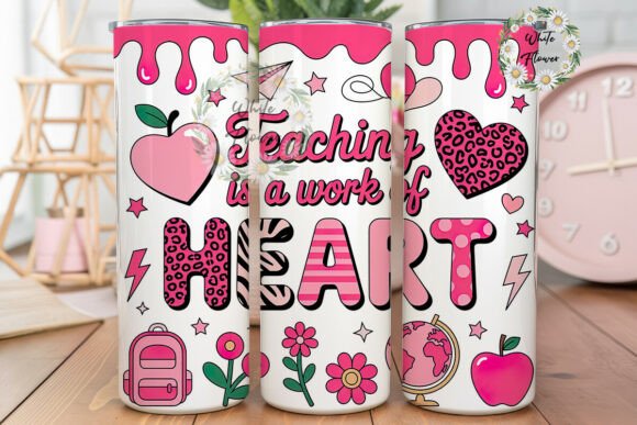 Teacher Heart 20oz Tumbler Wrap Review