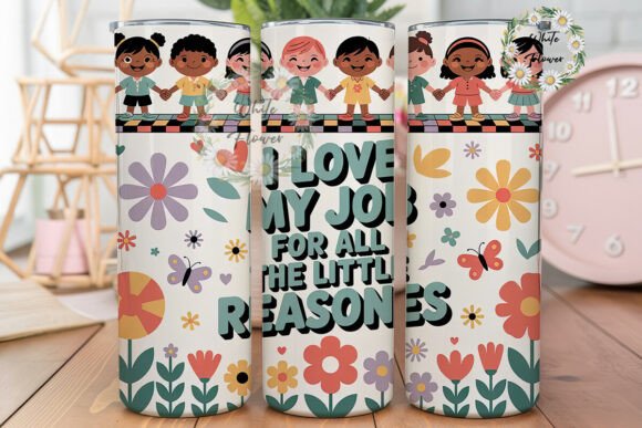 Teacher Little Reasons 20oz Tumbler Wrap