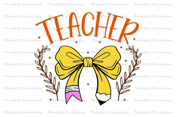 Teacher, Pencil, and Coquette Bow PNG Review