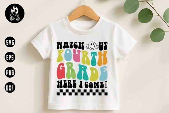Watch Out Fourth Grade SVG: A Groovy Embroidery Choice